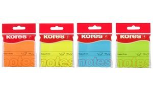 Kores N47075 Haftnotizen"NEON", 75 x 75 mm, blanko, neon-rosa von Kores