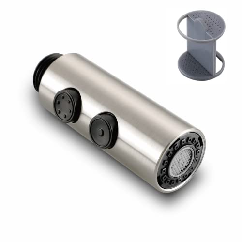 Ausziehbarer Küchenarmaturkopf mit 2 Funktionen, G1/2 männlich oder 13/16 Zoll Küchenspüle, Wasserhahn, Sprühkopf, kompatibel mit Kraus/Giagni Facuet Marken, gebürstetes Nickel Ausziehbarer Küchenarmaturkopf mit 2 Funktionen, G1/2 männlich oder 13/16 Zoll Küchenspüle, Wasserhahn, Sprühkopf, kompatibel mit Kraus/Giagni Facuet Marken, gebürstetes Nickel von Koreyoshi