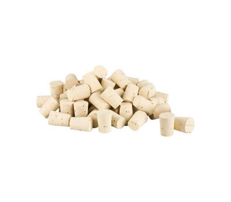 Kork-Deko.de Verschlussstopfen Verschlussstopfen 100er-Packung Spitzkorken aus Naturkork (konisch) von Kork-Deko.de