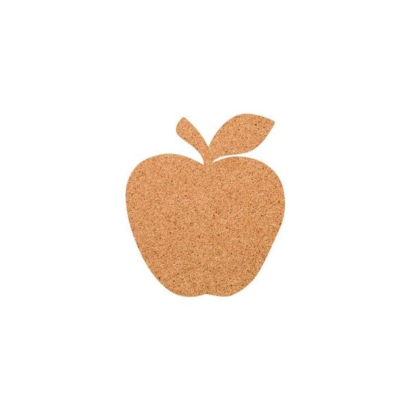 Kork-Deko Apfel als Pinnwand aus Kork XXL ca. 80x50 cm | Umriss Apfel von Kork-Deko