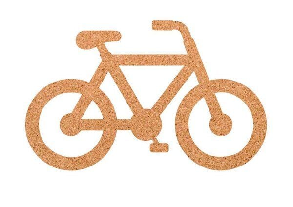 Kork-Deko Fahrrad als Pinnwand aus Kork XXL ca. 80x50 cm | wahlweise selbstklebend Kork-Deko Fahrrad als Pinnwand aus Kork XXL ca. 80x50 cm | wahlweise selbstklebend von Kork-Deko