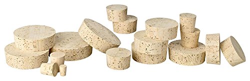 Kork-Deko Fass-Korken [Verschiedene Größen] als Verschluss von Fässern, Ballonflaschen | Spitze Form | Naturkorken - 100% Naturkork - Spitzkorken, Fasskorken 31 Größen zur Auswahl von Kork-Deko