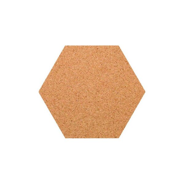 Kork-Deko Hexagon als Pinnwand aus Kork XXL ca. 55 x 55 cm von Kork-Deko