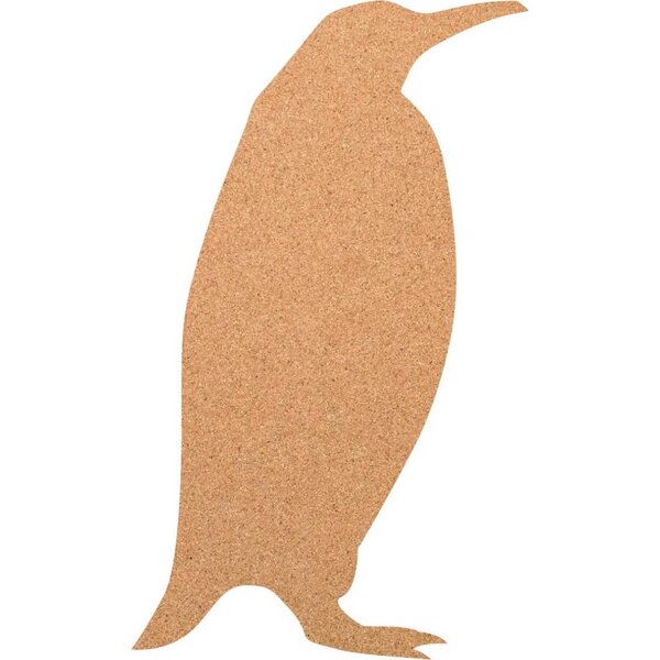 Kork-Deko Pinguin als Pinnwand aus Kork XXL ca. 80x50 cm von Kork-Deko