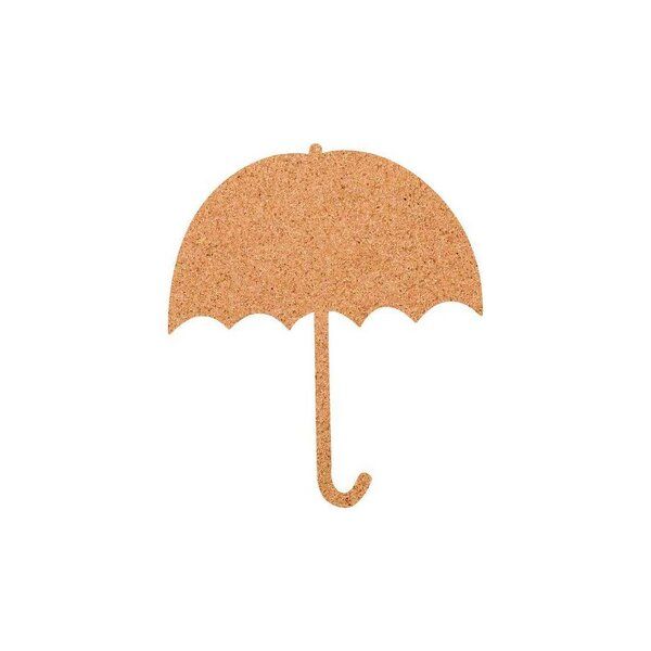 Kork-Deko Pinnwand in Regenschirm-Form aus Kork "Corkworld" Regenschirm XXL ca. 80x50 cm von Kork-Deko