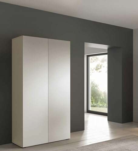 Schrank ALEX Breite 100 cm Front Glatt Modern Modular OL100 FG (Kaschmir) von Kornelo