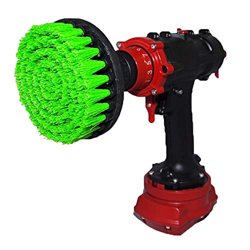 Kornely™ Premium Bohrbürste, mittel, grün 13cm. Professioneller Power Scrubber. Verkratzt Keine Oberflächen. Geeignet für Küche, Herd und Ofen, Schränke, Theken, schmutzige Töpfe, Linoleumreinigung von Kornely