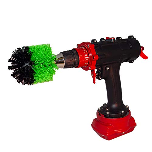 Kornely Premium Bohrbürste Professional–Mittel-Hart 8.5cm Grün | Kratzfreie Küchen-Reinigungsbürste für Öfen, Kochfelder, Arbeitsplatten, Fliesenböden,Linoleum,Küchenschränke und fettiges Kochgeschirr von Kornely