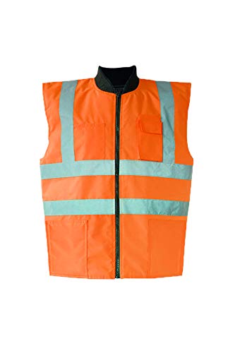 Korntex Bodywarmer, Orange Hi-Vis, XXXL von Korntex