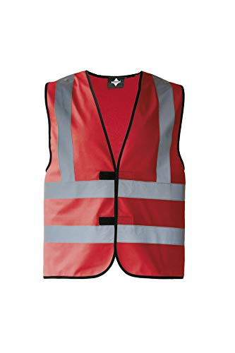 Funktionsweste - 4 Reflexstreifen KXVRR5XL, rot, 5XL Funktionsweste - 4 Reflexstreifen KXVRR5XL, rot, 5XL von Korntex