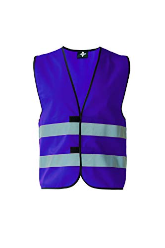 KORNTEX Warnweste mit Klettverschluss Dortmund - Sicherheitsweste Pannenweste – EN 17353 zertifiziert, 360° Reflexstreifen, 3XL, violett, stark reflektierend für beste Sichtbarkeit, Unisex von Korntex