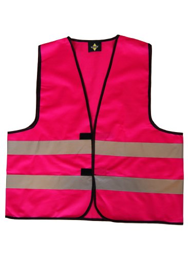 Korntex Funktionsweste, Warnweste, Signalweste - Kinder KWM100S, Magenta, S von Korntex