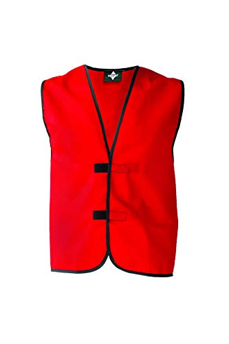 Korntex Kennzeichnungsweste einfarbige rote Jacke ohne Reflexstreifen von Korntex