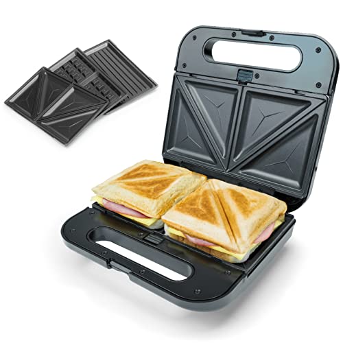 Korona 47018 XXL-Sandwichmaker 3 in 1 | Wechselbare Platten mit Antihaftbeschichtung | Sandwichplatte, Grillplatte, Belgische Waffelplatte | Einfach zu reinigen | 800 Watt max. Korona 47018 XXL-Sandwichmaker 3 in 1 | Wechselbare Platten mit Antihaftbeschichtung | Sandwichplatte, Grillplatte, Belgische Waffelplatte | Einfach zu reinigen | 800 Watt max. von Korona