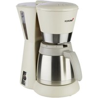 Korona - Kaffeemaschine Sandgrau, Creme Fassungsvermögen Tassen=8 Isolierkanne von Korona