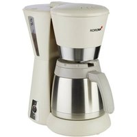 Korona Kaffeemaschine Sandgrau, Creme Fassungsvermögen Tassen=8 Isolierkanne von Korona