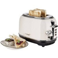 Korona Retro 21666 Toaster mit Brötchenaufsatz Creme von Korona