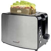 Korona XXL Toaster Edelstahl, Schwarz von Korona