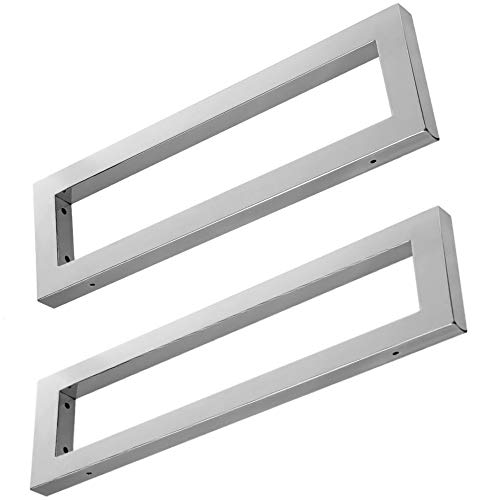 Wandkonsole EWH011-475 edel verchromt | Maße: 475x150x30 mm | Unterbau für Waschtischplatte | Liefermenge: 2 Stück von Korpusbad