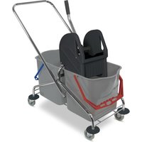 Doppelfahreimer Sprintus, Chrom, Eimer 2x 27 Liter Doppelfahreimer Sprintus, Chrom, Eimer 2x 27 Liter von SPRiNTUS