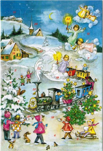 KORSCH VERLAG Adventskalenderkarte Zug 9783782742221 von Korsch