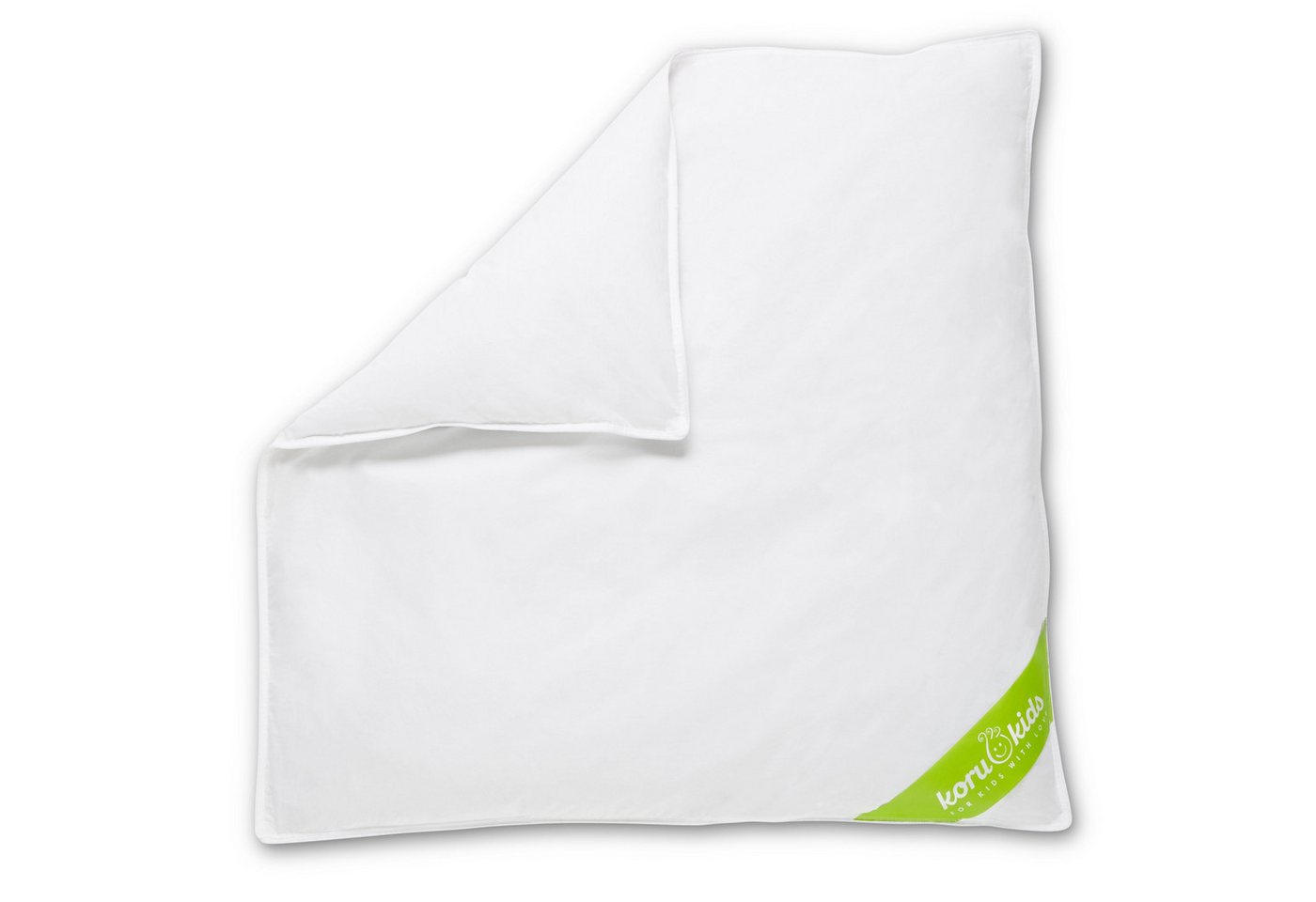 Koru Kids Babybettdecke Baby-Decke 80x80 cm, Füllung: 90% Daunen / 10% Federn - Klasse 1, Waschbar bis 60° C, temperaturausgleichend, allergikergeeignet von Koru Kids