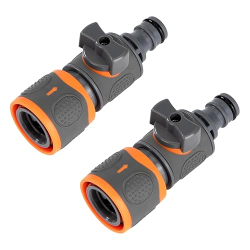 Kupplung mit Regulierventil, Generisch Regulierventil Kupplung, 2er-Pack Schlauchverbinder mit Absperrventil, Gartenschlauch-Anschluss Für kontinuierliche Regulierung und Absperrung des Wasserflusses Kupplung mit Regulierventil, Generisch Regulierventil Kupplung, 2er-Pack Schlauchverbinder mit Absperrventil, Gartenschlauch-Anschluss Für kontinuierliche Regulierung und Absperrung des Wasserflusses von Korysnew
