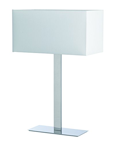 Kos lighting 400013703 Bianka Lampe, Stahl/Baumwolltuch, 52 x 44,5 x 25,5 cm, Weiß von Kos lighting