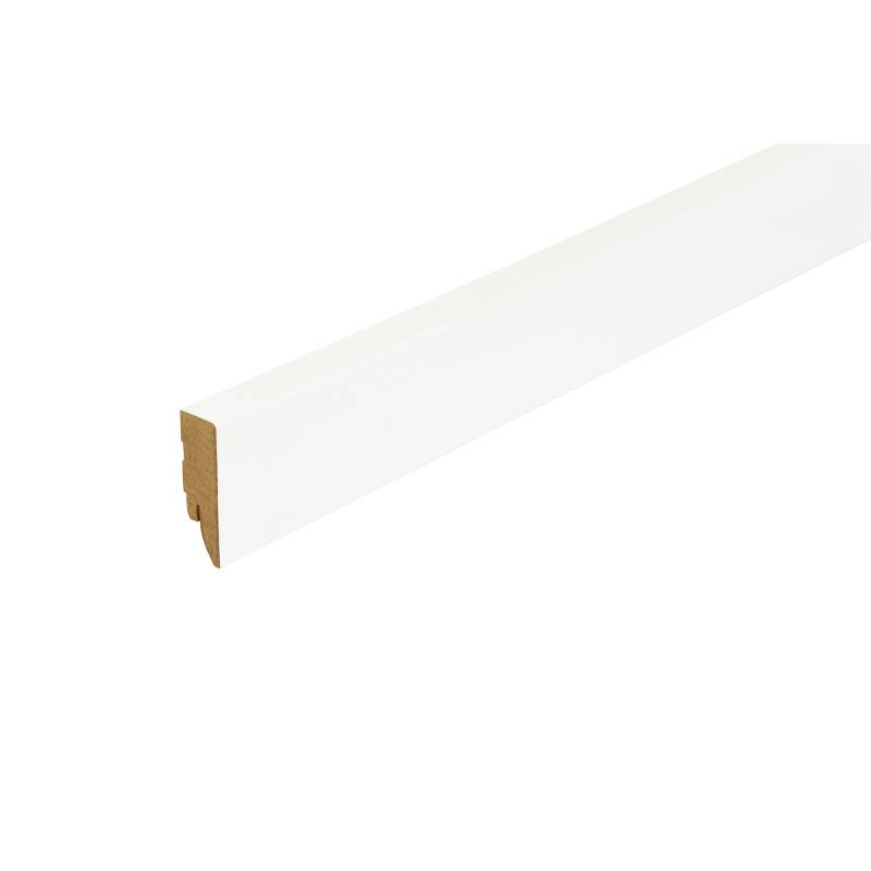 Kosche Clip-Sockelleiste gerade weiß glänzend 2500 x 50 x 19 mm von Kosche