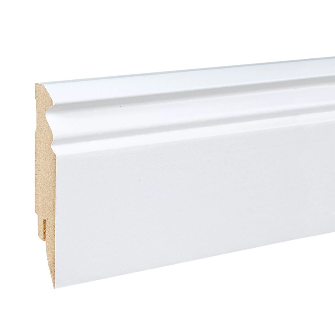 Kosche | Fußleiste Bergamo-3 | MDF | 72999 | 16 x 80 x 2500 mm | Weiß | Foliert | Hamburger Profil Kosche | Fußleiste Bergamo-3 | MDF | 72999 | 16 x 80 x 2500 mm | Weiß | Foliert | Hamburger Profil von Kosche
