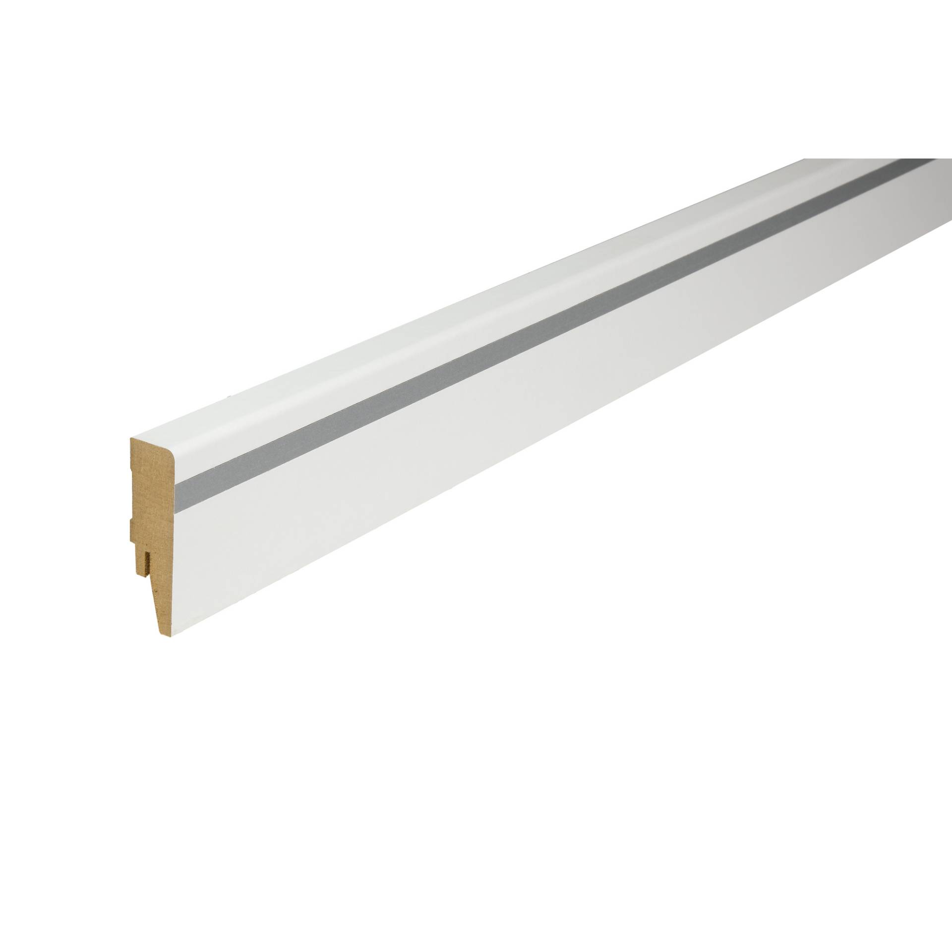 Kosche Sockelleiste 'Design' gerade weiß 2500 x 58 x 16 mm, mit Applikation Kosche Sockelleiste 'Design' gerade weiß 2500 x 58 x 16 mm, mit Applikation von Kosche