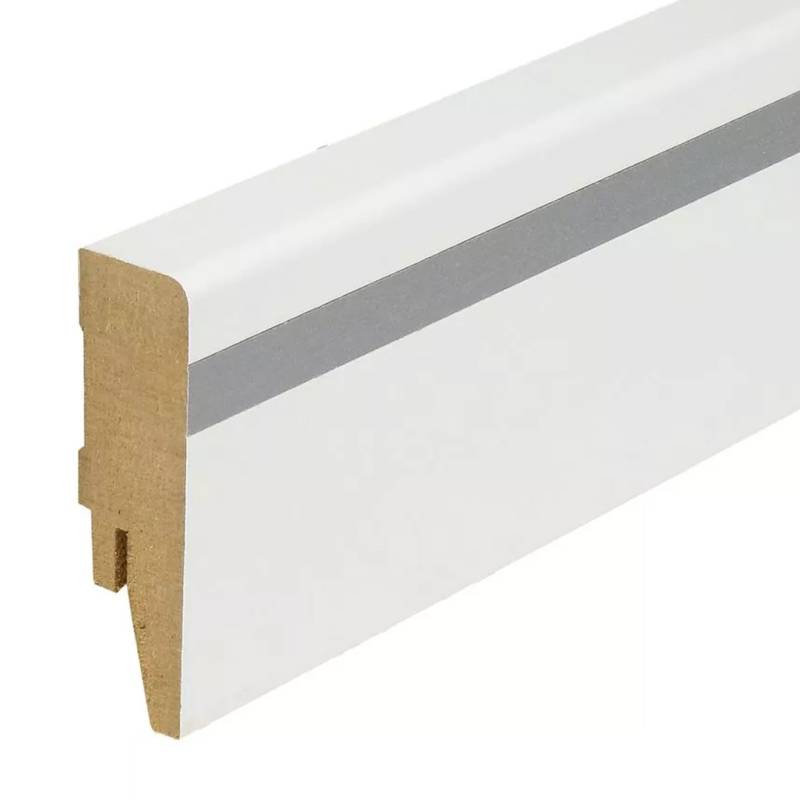 Kosche | Sockelleiste | MDF | 78248 | 16 x 58 x 2500 mm | Weiß | Fußleiste von Kosche