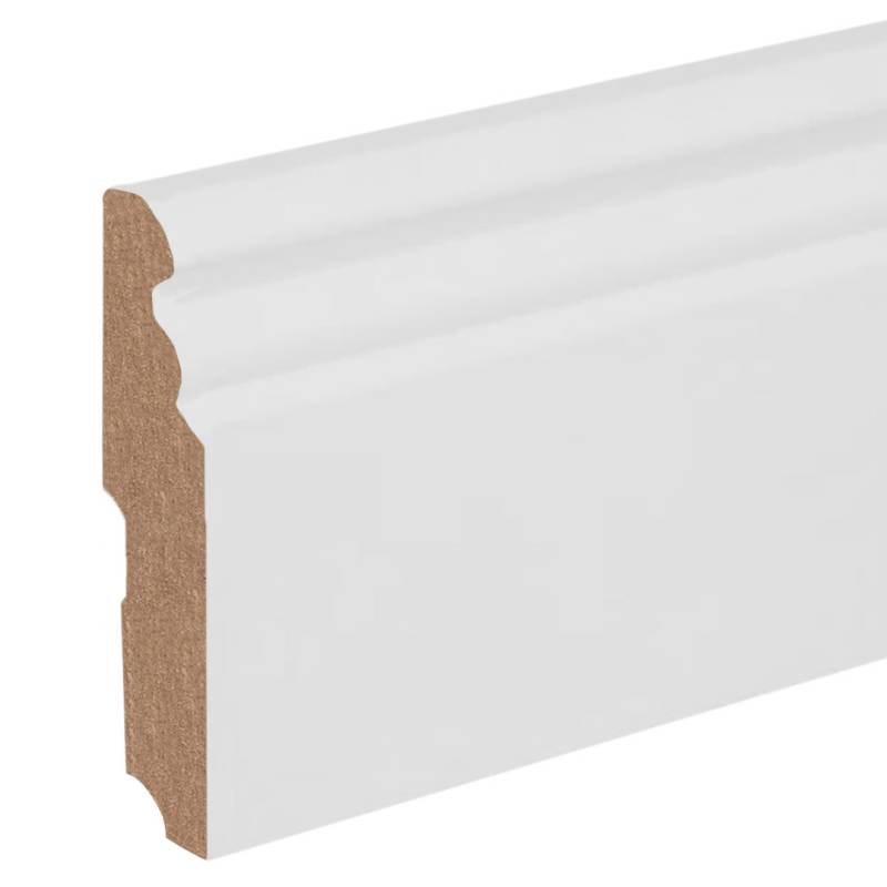 Sockelleiste / Fußleiste / Bodenleiste Erba-4 (72294) | 19 x 120 x 2400 mm | Weiß von Kosche