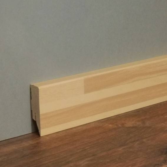 Sockelleiste / Fußleiste / Bodenleiste Lecco-101 (73266) | 16 x 58 x 2500 mm | Beech Parquet von Kosche