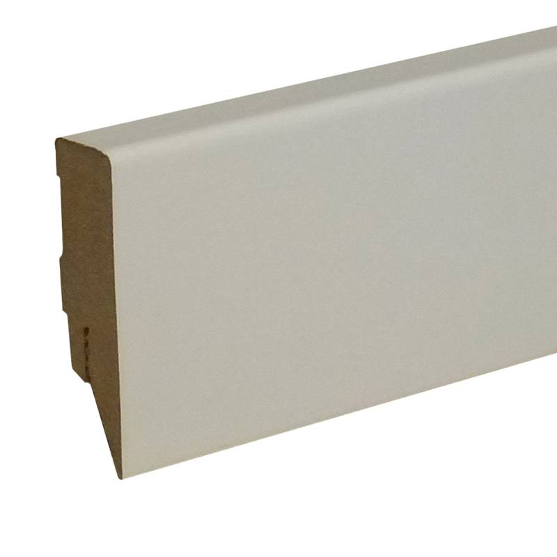 Sockelleiste / Fußleiste / Bodenleiste Lecco-71 (73145) | 16 x 58 x 2500 mm | Ultra weiß glänzend von Kosche