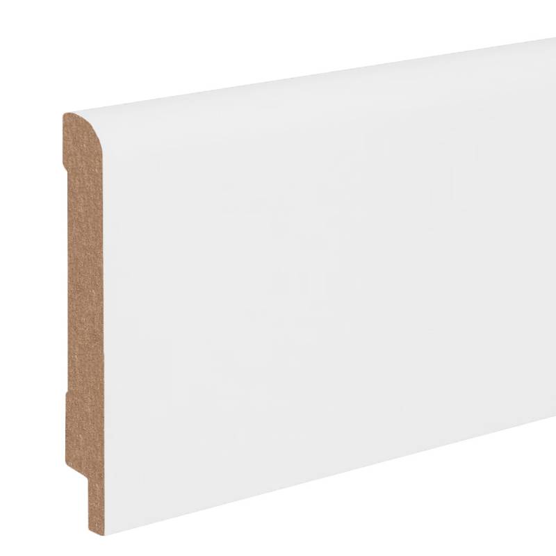 Sockelleiste / Fußleiste / Bodenleiste Merate-3 (72049) | 16 x 100 x 2500 mm | Weiß von Kosche
