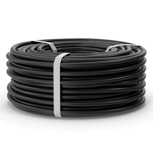 Koscom Solarkabel 6mm² I 50m H1Z2Z2-K Solarleitung für Photovoltaikanlagen I Direkt Erdverlegbar | Anschlusskabel für PV Module (Schwarz| 0% MwSt nach § 12 Absatz 3 UStG, 50m) von Koscom