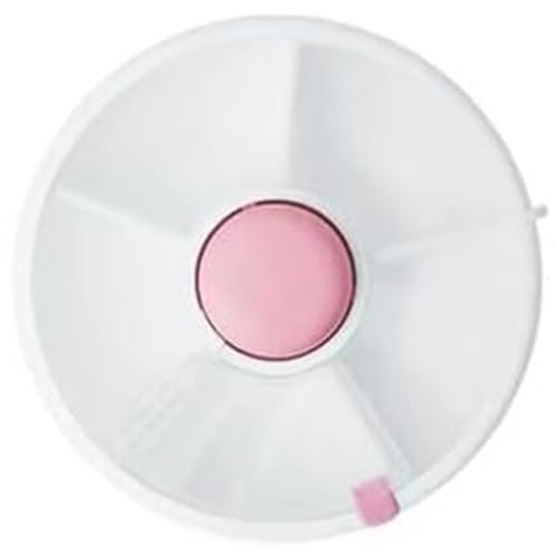 Kosinso Snack Spinner Rotierende Aufbewahrung Kinder Tragbare Snackschale Organizer,Aufbewahrungsboxen Snackbehälter - Snackbox mit Fächern,Snackteller für unterwegs (Rosa) von Kosinso