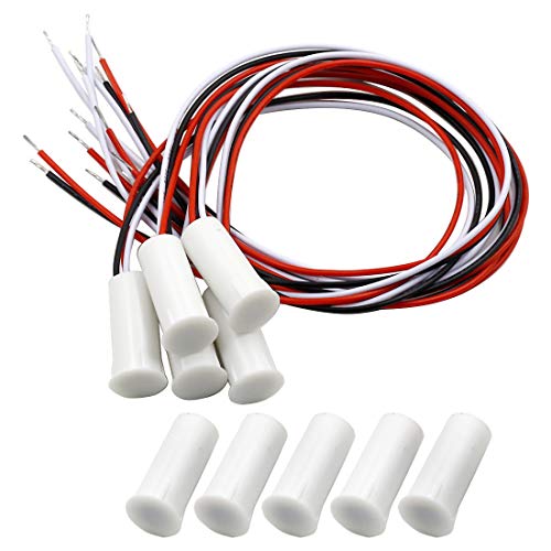 Kosiy Hxchen RC-35 NC & NO Wired Magnetic Door Window Contact Sensor Switch Contact Sensor Alarm Magnetic Reed Switch White - (5 Sets) von LAOSEP