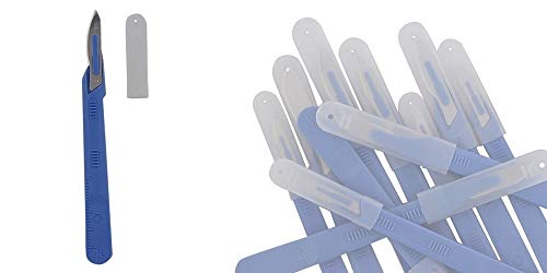 10x Einweg-Skalpell Klinge Figur 24, Kosmetex Einmal Skalpelle, einzeln steril verpackt, Figur 24 10x Einweg-Skalpell Klinge Figur 24, Kosmetex Einmal Skalpelle, einzeln steril verpackt, Figur 24 von Kosmetex