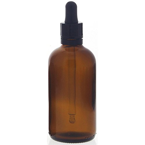 Braunglasflasche mit Pipette, leere braune Kosmetex Glasflasche, Pipettenflasche mit kompletter Pipettenmontur, 100 ml Braunglasflasche mit Pipette, leere braune Kosmetex Glasflasche, Pipettenflasche mit kompletter Pipettenmontur, 100 ml von Kosmetex