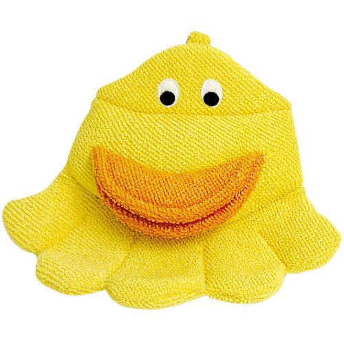 Kinder Waschhandschuh, Kosmetex Waschlappen in Tierform, Ente von Kosmetex