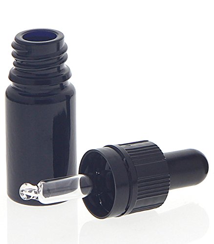 Kosmetex Extra kleine Pipettenflasche 5ml, Mini Violettglas MironGlas Flasche mit Pipette, nur 7cm hoch, 1 x 5ml Kosmetex Extra kleine Pipettenflasche 5ml, Mini Violettglas MironGlas Flasche mit Pipette, nur 7cm hoch, 1 x 5ml von Kosmetex