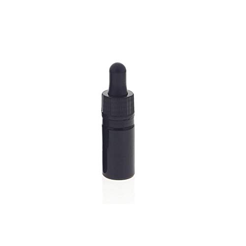 Kosmetex Violettglasflasche mit Pipette, leere violett Glasflasche, Pipettenflasche nur 7cm hoch, 1× violett von Kosmetex