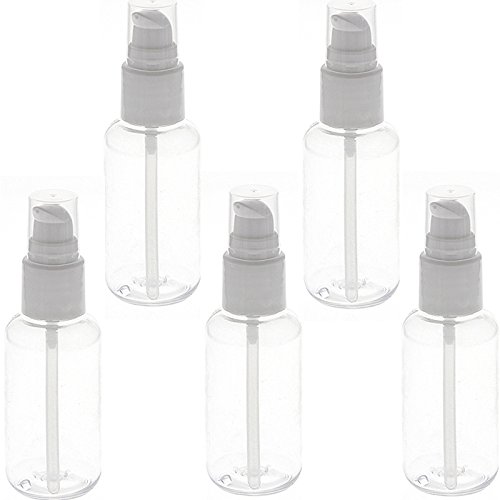 Leere Kosmetik Pumpflasche Kosmetex für Flüssigkeiten, 5× 50 ml von Kosmetex