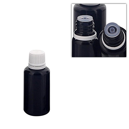 Mironglas, Kosmetex Violettglas Flasche mit Tropfer DIN 18 Gewinde, Miron Glas-Flasche Tropfflasche 30ml, 30 ml von Kosmetex