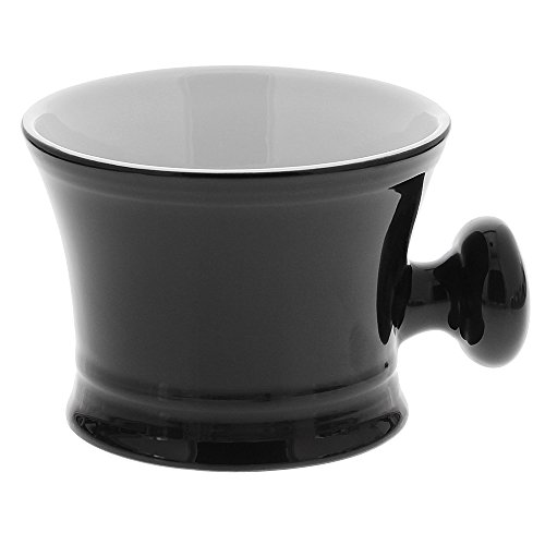 Rasierschale Old-Barber Stil mit Knauf aus Porzellan, Aurawerk Rasier-Topf, Rasiertasse f. Rasierschaum, Schwarz Rasierschale Old-Barber Stil mit Knauf aus Porzellan, Aurawerk Rasier-Topf, Rasiertasse f. Rasierschaum, Schwarz von Kosmetex