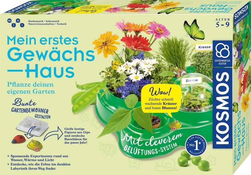 Kosmos Gewächshaus KOSMOS 632083 Mein erstes Gewächshaus, Das Original, Komplett-Set mit von Kosmos
