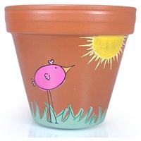 Personalisierter Topf Einzigartiges Geschenk Für Einen Pflanzenliebhaber Oder Jeden Anlass, Handbemalter Terrakotta-Blumentopf Pflanzen - Niedlicher von Kossitas