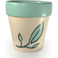 Zz Blatt Topf. Ein Personalisiertes Geschenk Für Jeden Anlass. 4-Zoll-Topf, Handbemalter Terrakotta-Blumentopf, Blumentöpfe Pflanzen von Kossitas